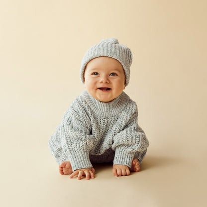 Wilson + Frenchy - Organic Knitted Hat / Moss Speckle