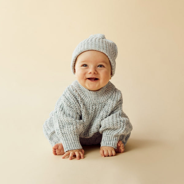 Wilson + Frenchy - Organic Knitted Hat / Moss Speckle