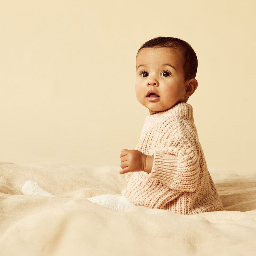Wilson + Frenchy - Organic Knitted Jumper / Fairy Floss