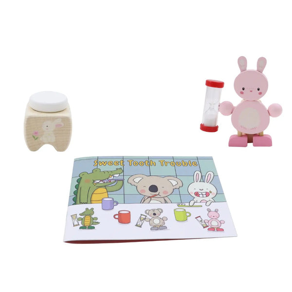 Toyslink - Wooden Happy Teeth Duo with Story Book