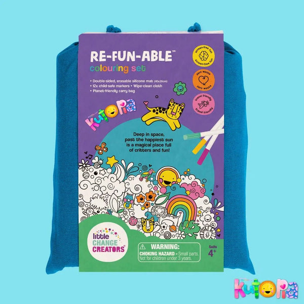 Little Change Creators - Kutopia Reusable Colouring Mat Designed By Kasey Rainbow