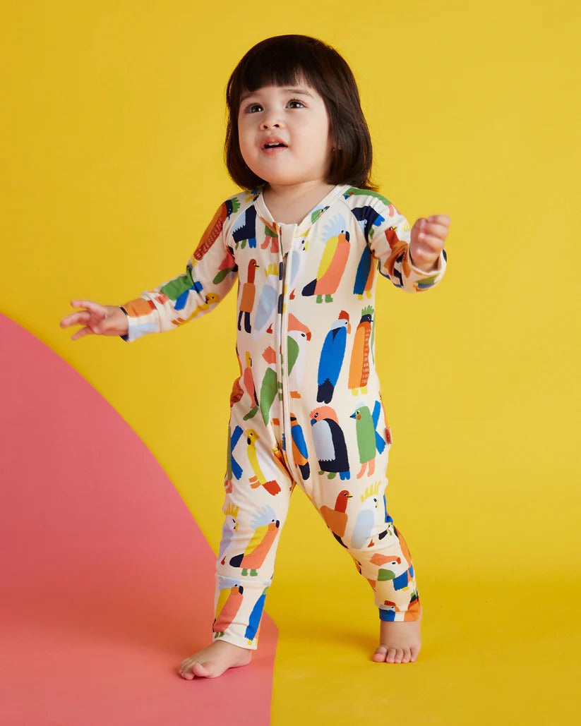 Halcyon Nights - Flamin' Galahs Long Sleeve Romper