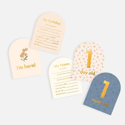 Fox & Fallow - Baby Milestone Cards / Broderie