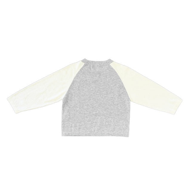 Grown Clothing - Raglan Long Sleeve Tee - Grey Marle