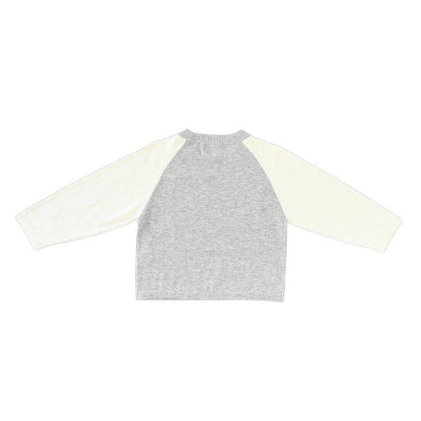 Grown Clothing - Raglan Long Sleeve Tee - Grey Marle