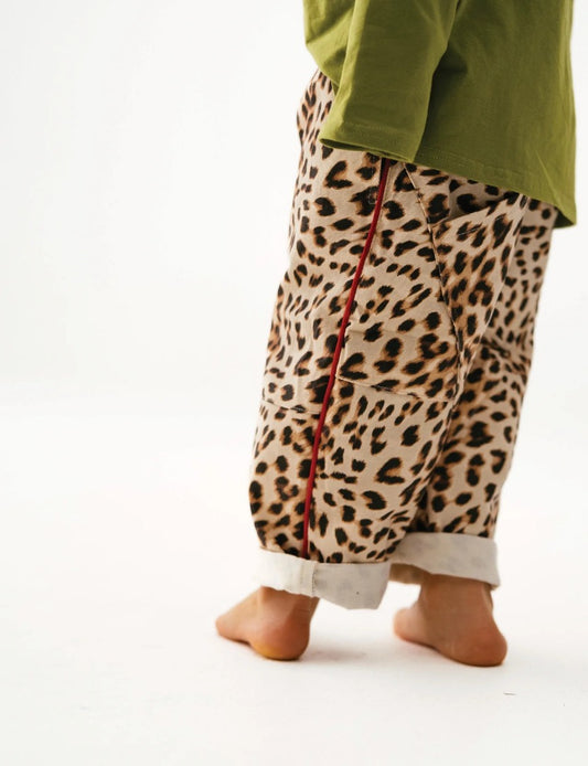 Sonny Label - Animal Twill Pants / Leopard
