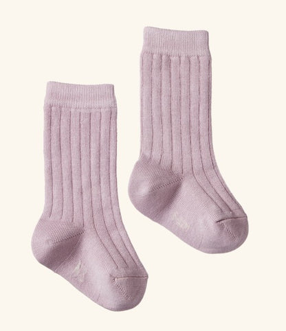Nature Baby - Organic Cotton Rib Socks