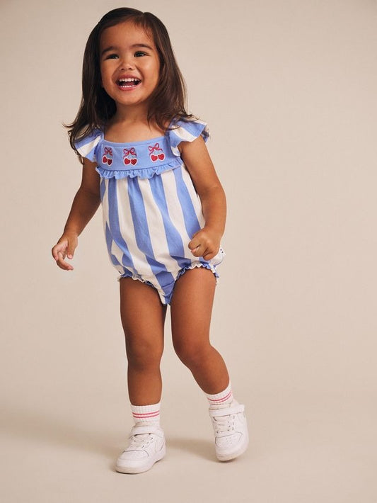 Huxbaby - Seaside Cherry Stripe Playsuit