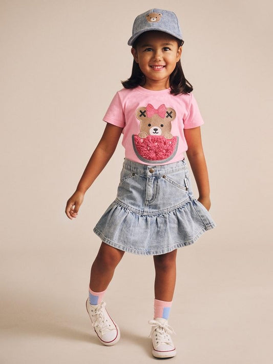 Huxbaby - Dreamy Denim Frilly Skirt