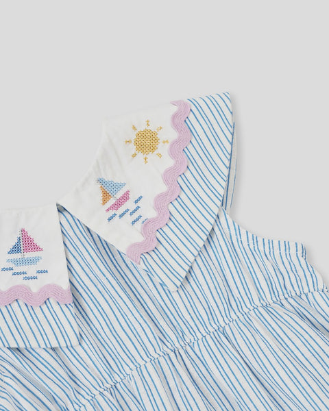 Goldie & Ace - Sailor Stripe Lucy Collared Dress