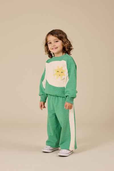 Goldie & Ace - Arlo Wide Leg Pant / Fern & Vanilla