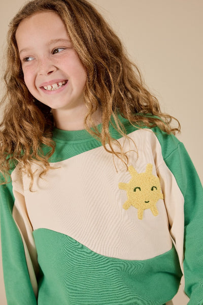 Goldie & Ace - Sunshine Piped Panel Sweatshirt