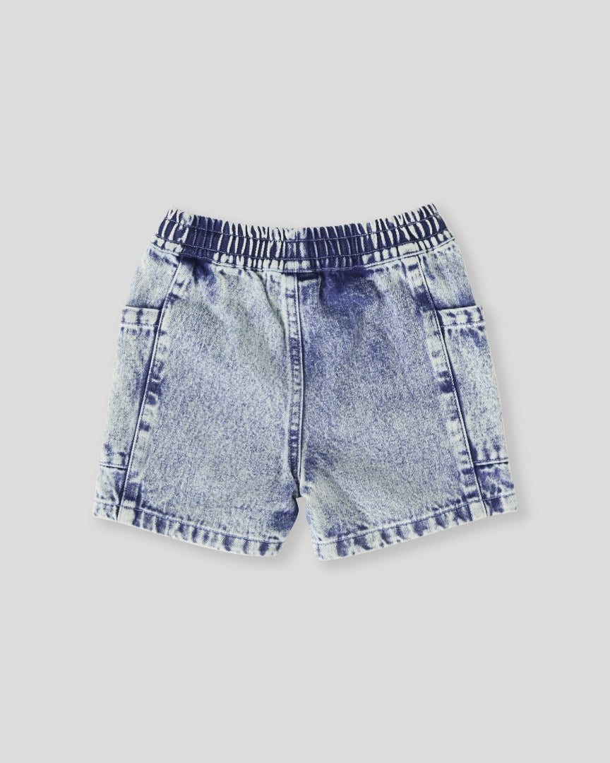 Goldie & Ace - Noah Denim Pocket Shorts / Light Denim