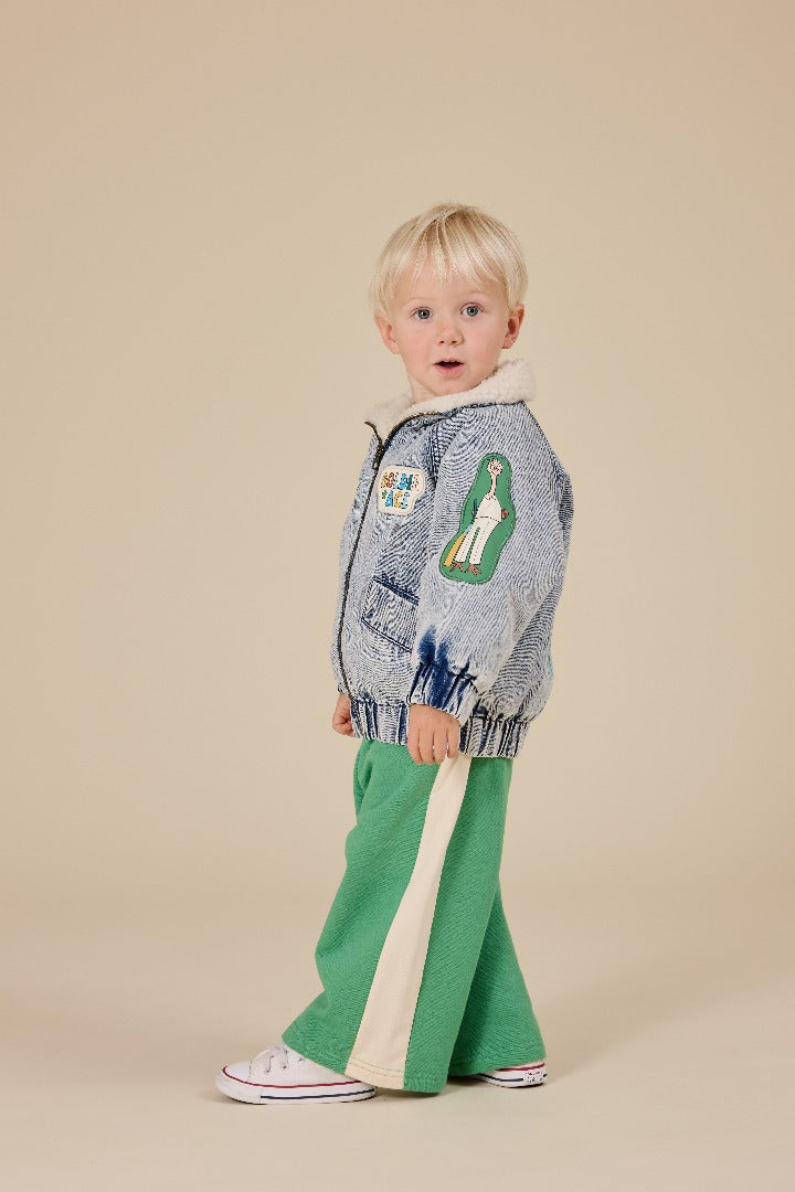 Goldie & Ace - Arlo Wide Leg Pant / Fern & Vanilla