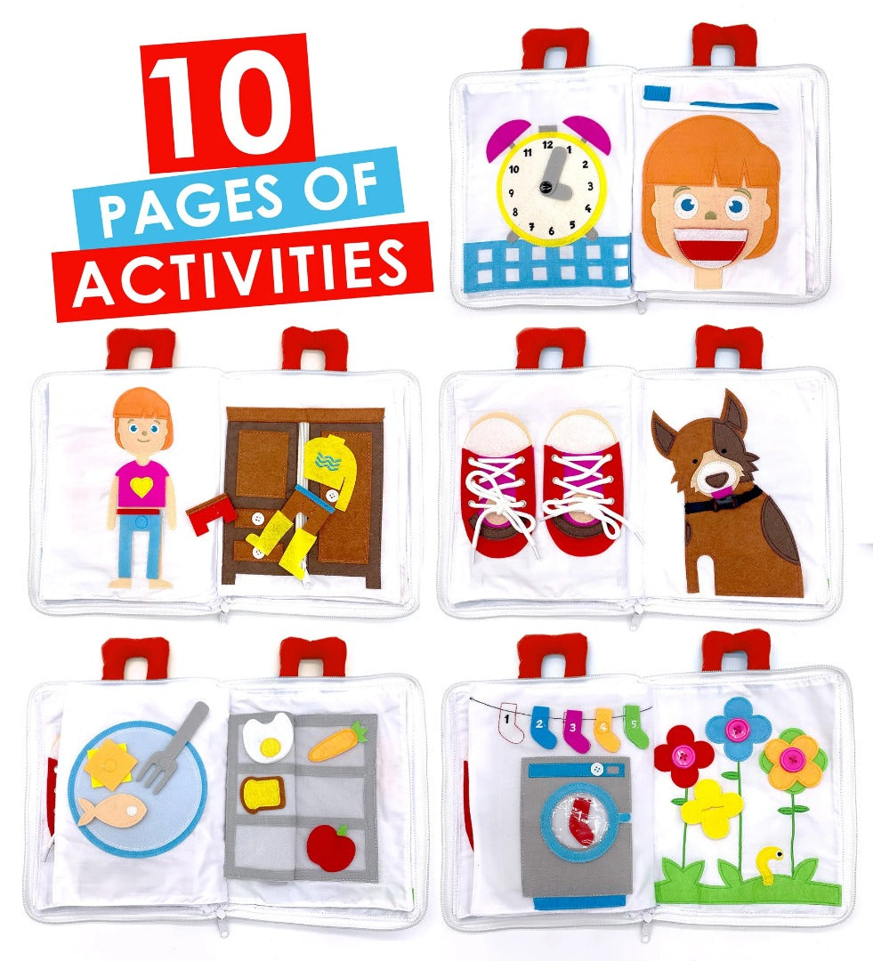 Curious Columbus - Fabric Activity Book - My Big Day