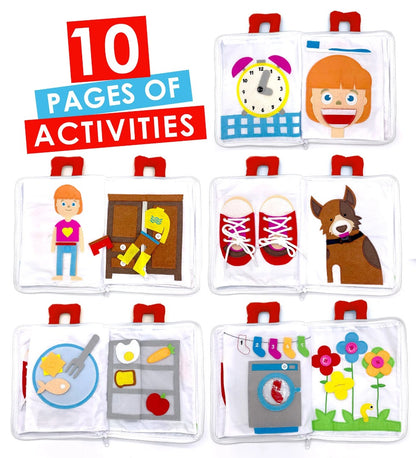 Curious Columbus - Fabric Activity Book - My Big Day