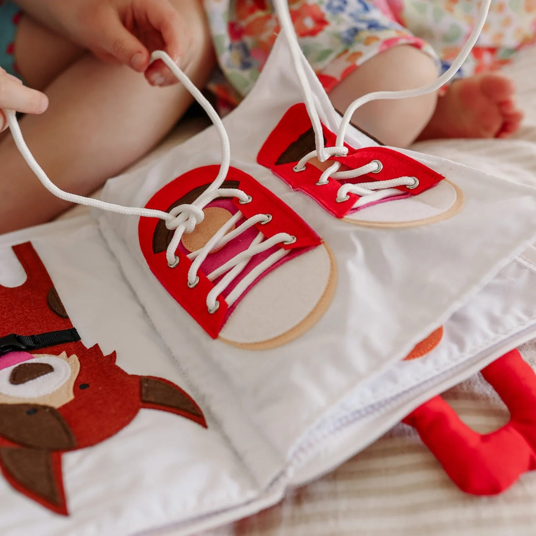 Curious Columbus - Fabric Activity Book - My Big Day