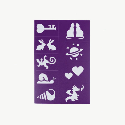 Oh Flossy - Reusable Adhesive Face Paint & Makeup Stencils