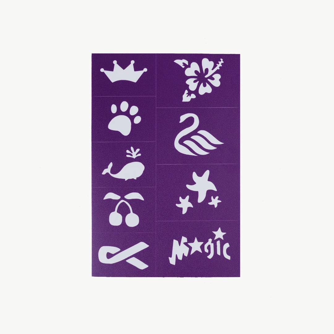 Oh Flossy - Reusable Adhesive Face Paint & Makeup Stencils