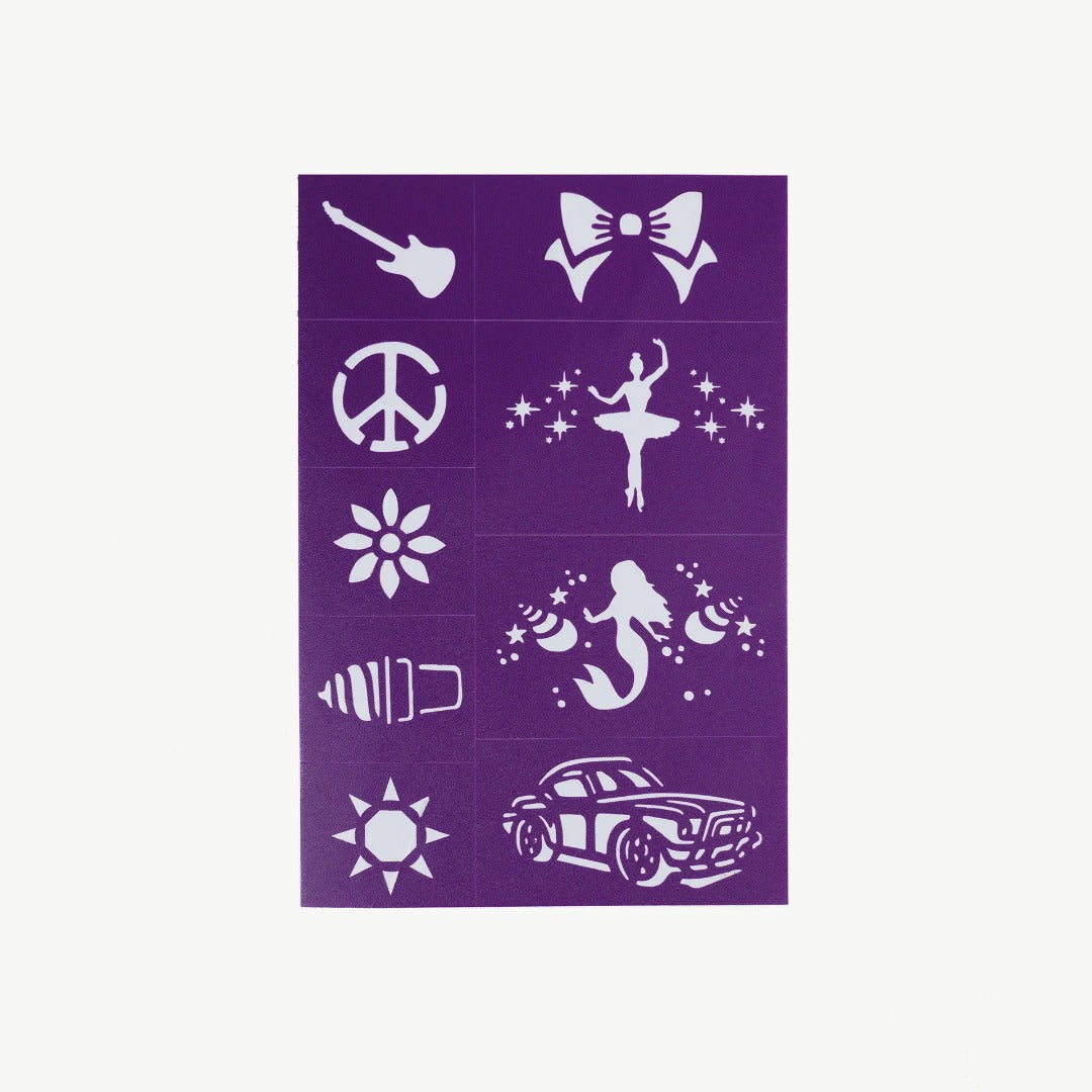 Oh Flossy - Reusable Adhesive Face Paint & Makeup Stencils