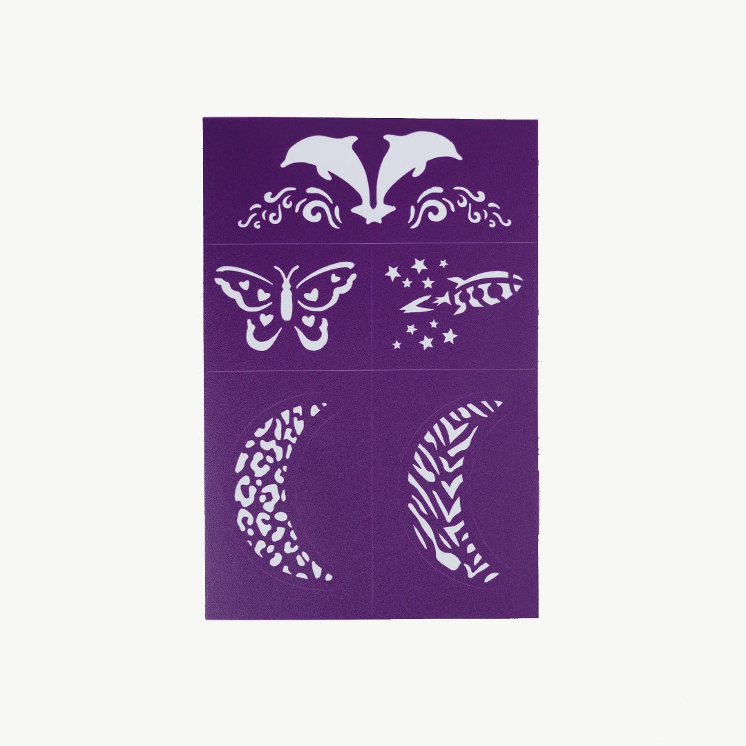 Oh Flossy - Reusable Adhesive Face Paint & Makeup Stencils