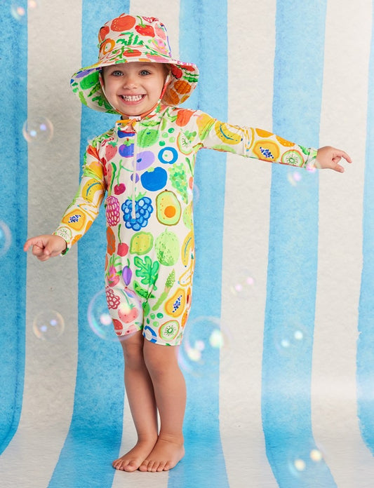 Halcyon Nights - Long Sleeve Rash Suit / Eat The Rainbow