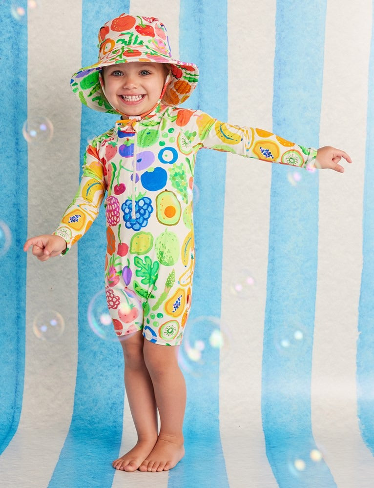 Halcyon Nights - Long Sleeve Rash Suit / Eat The Rainbow