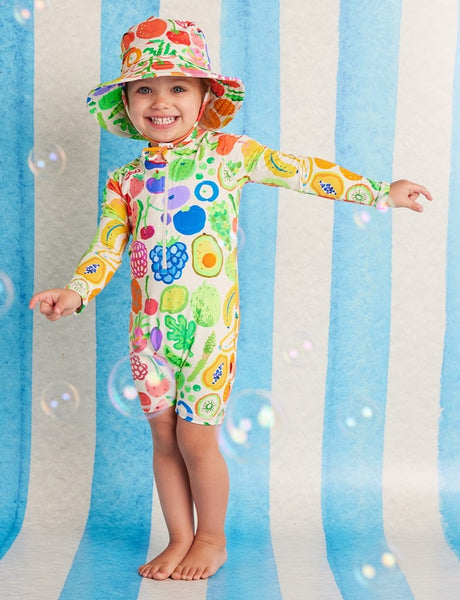 Halcyon Nights - Long Sleeve Rash Suit / Eat The Rainbow