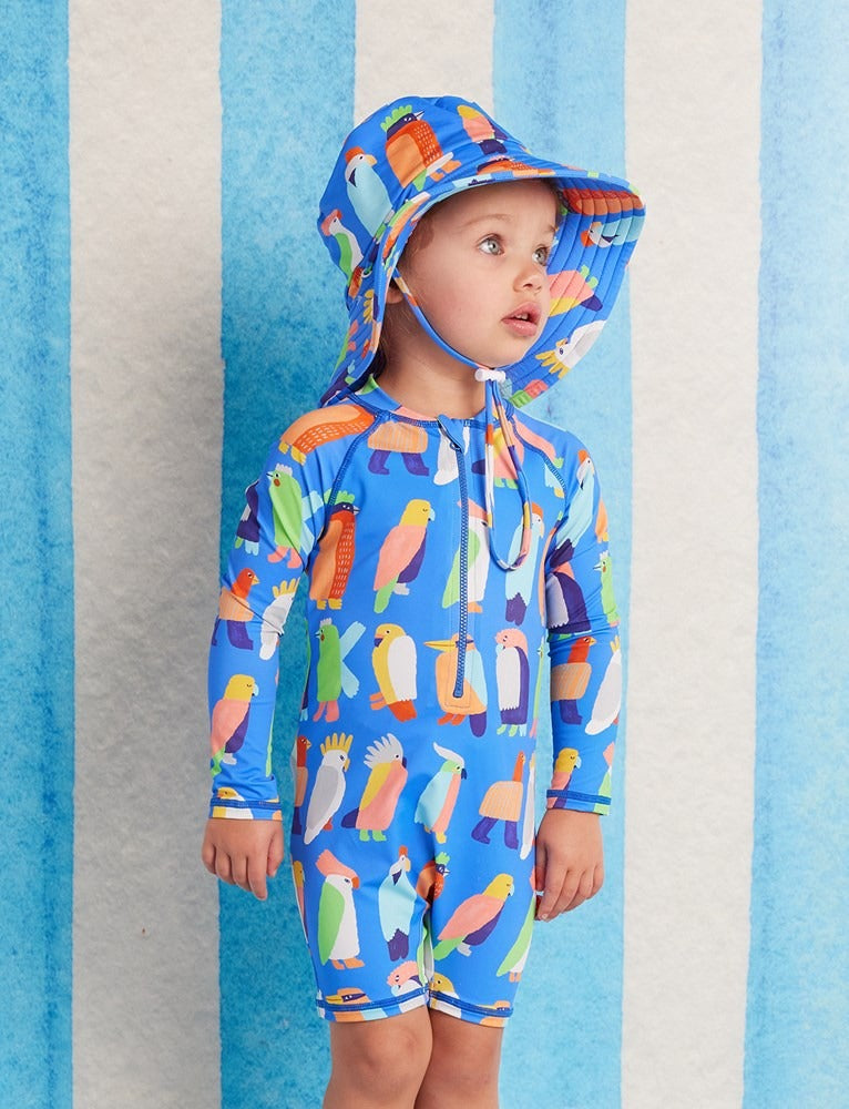 Halcyon Nights - Long Sleeve Rash Suit / Flamin' Galahs