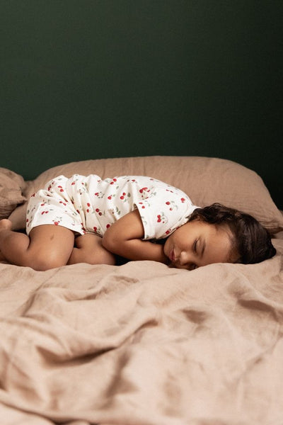 Nature Baby - Shortie Pyjama Set / Strawberry Blush Print
