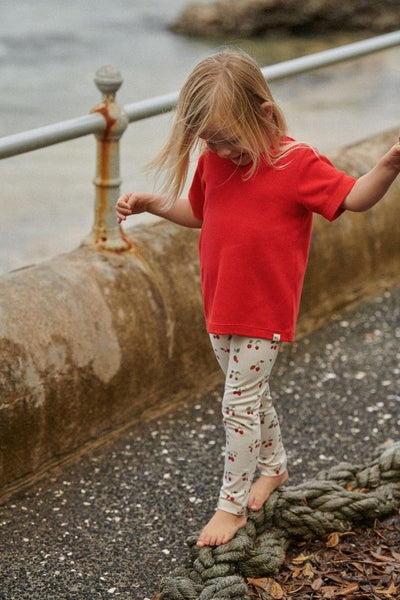 Nature Baby - Leggings / Strawberry Blush Print