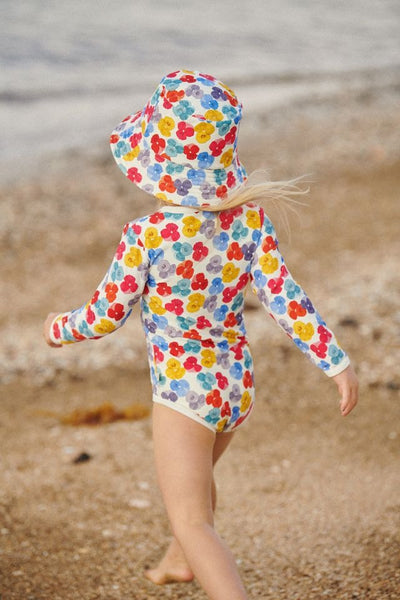 Nature Baby - Splash Sunhat / Painted Delphine Print