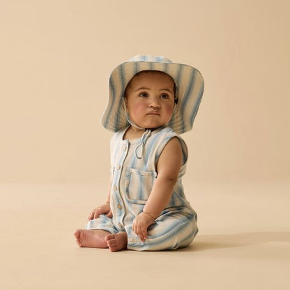 Wilson + Frenchy - Organic Sun Hat / Deep Blue Stripe
