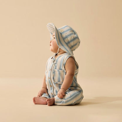 Wilson + Frenchy - Organic Sun Hat / Deep Blue Stripe