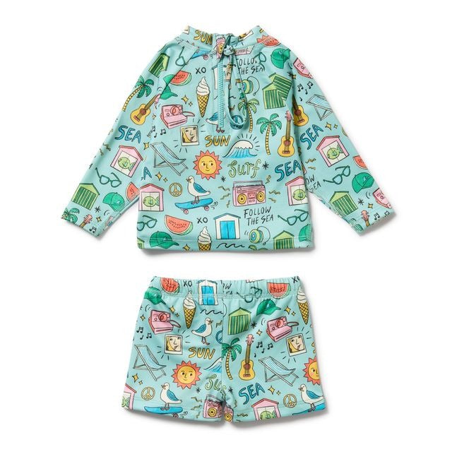 Wilson + Frenchy - Rashie Swim Set / Sun Surf & Sea
