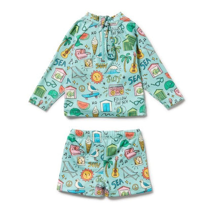 Wilson + Frenchy - Rashie Swim Set / Sun Surf & Sea