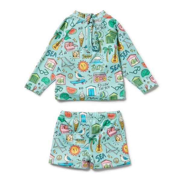 Wilson + Frenchy - Rashie Swim Set / Sun Surf & Sea