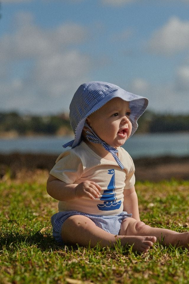 Nature Baby - Sunhat / Blue Stripe