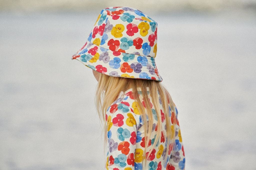 Nature Baby - Splash Sunhat / Painted Delphine Print