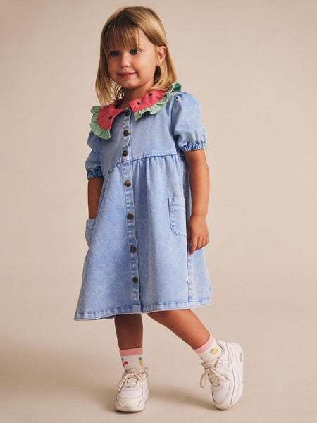 Huxbaby - I Carried a Watermelon Denim Dress