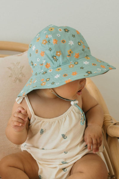Acorn - Wide Brim Infant Hat / Little Flora