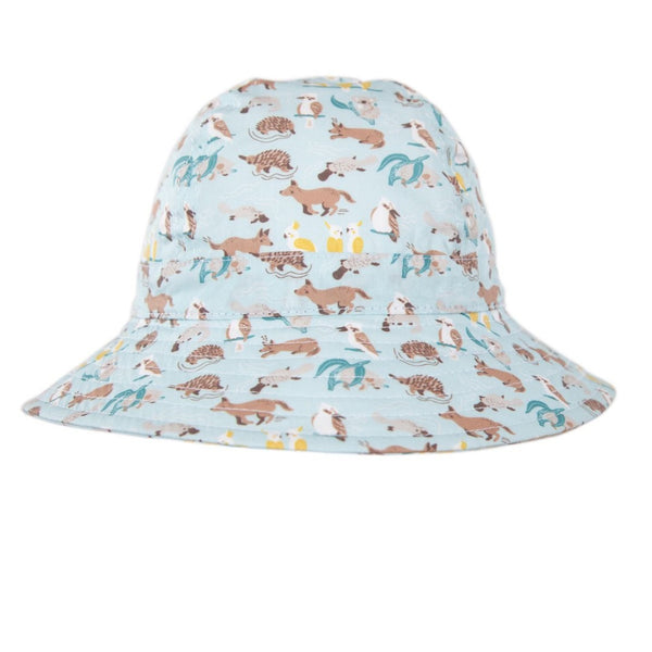 Acorn - Wide Brim Infant Hat / Aussie Bush Friends