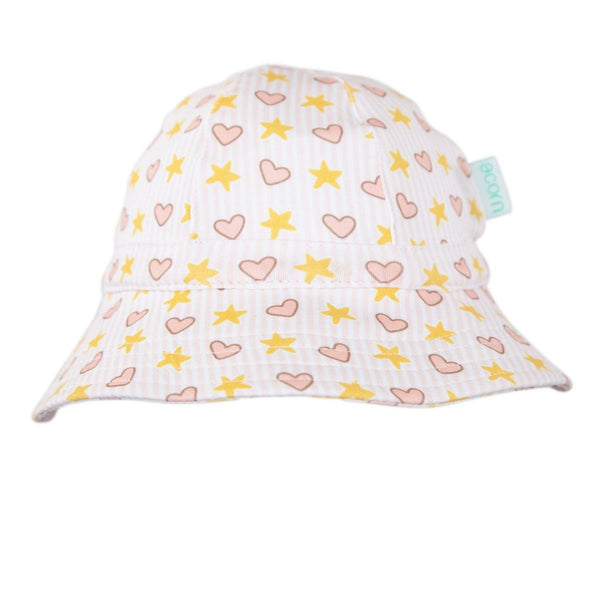 Acorn - Stretch Cotton Wide Brim Sunhat / Love and Stars
