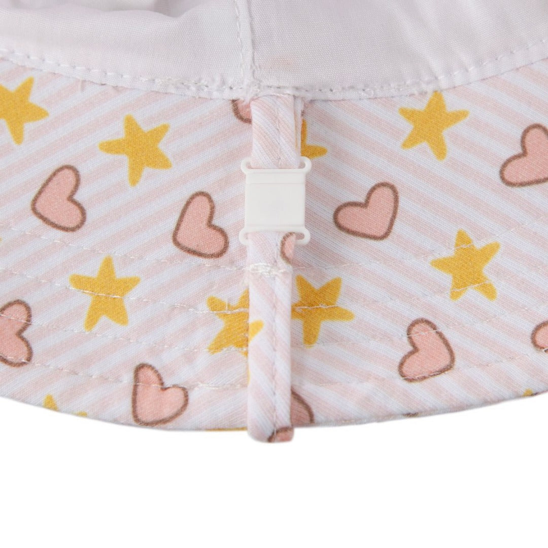 Acorn - Stretch Cotton Wide Brim Sunhat / Love and Stars