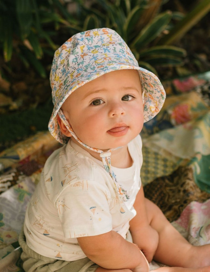 Acorn - Stretch Cotton Wide Brim Sunhat / ABC's