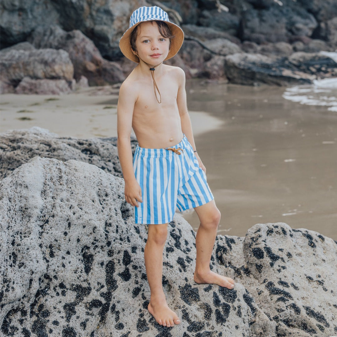 Cry Wolf - Board Short / Deep Ocean Stripe