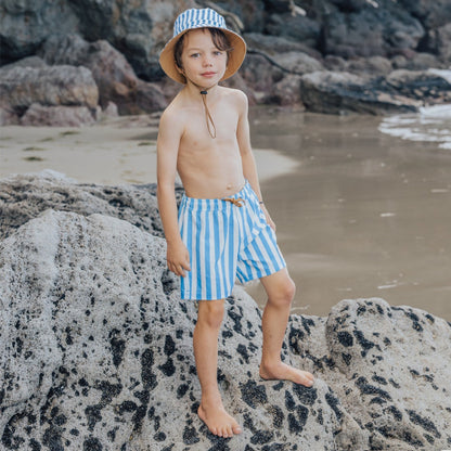 Cry Wolf - Board Short / Deep Ocean Stripe