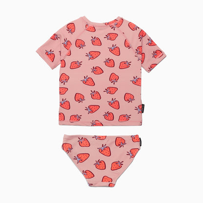 Cry Wolf - Short Sleeve Rash Set / Strawberry Splash