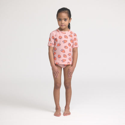Cry Wolf - Short Sleeve Rash Set / Strawberry Splash