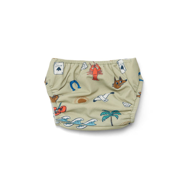 Cry Wolf - Reusable Swim Nappy / Lucky Days Sage